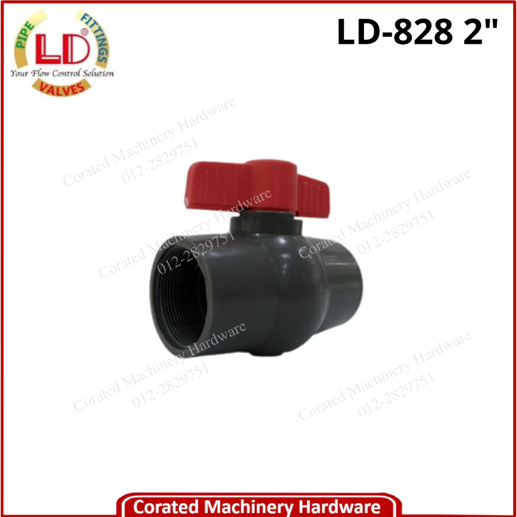 LD-828 PVC BALL VALVE (THREAD ROSCADA)