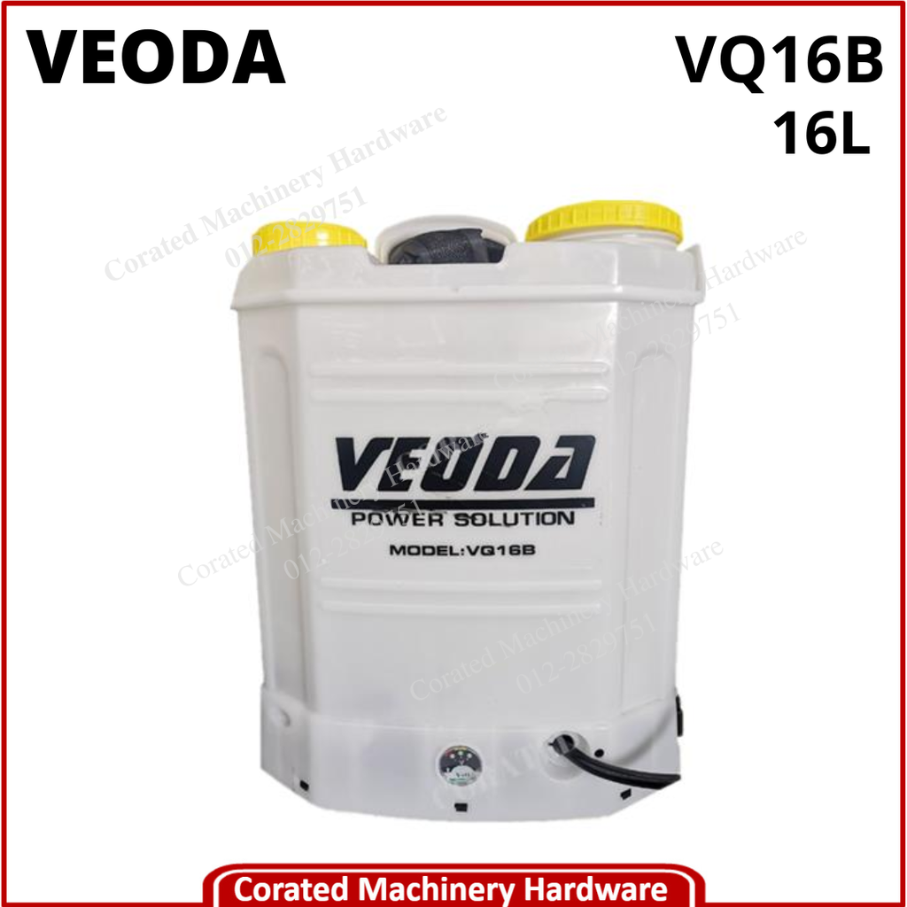 VEODA 16L KNAPSACK RECHARGEABLE BATTERY SPRAYER