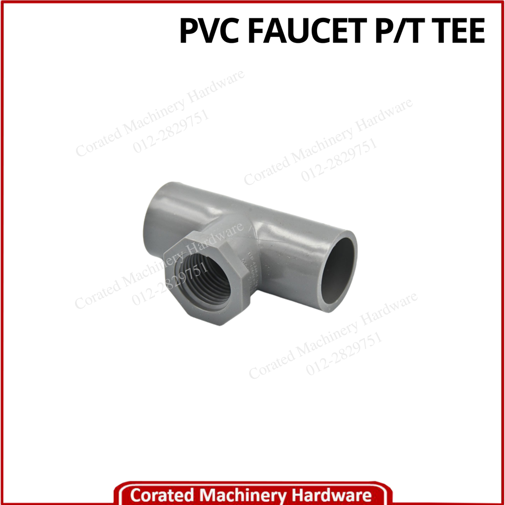 1/2&quot; (15MM) PVC FAUCET P/T TEE