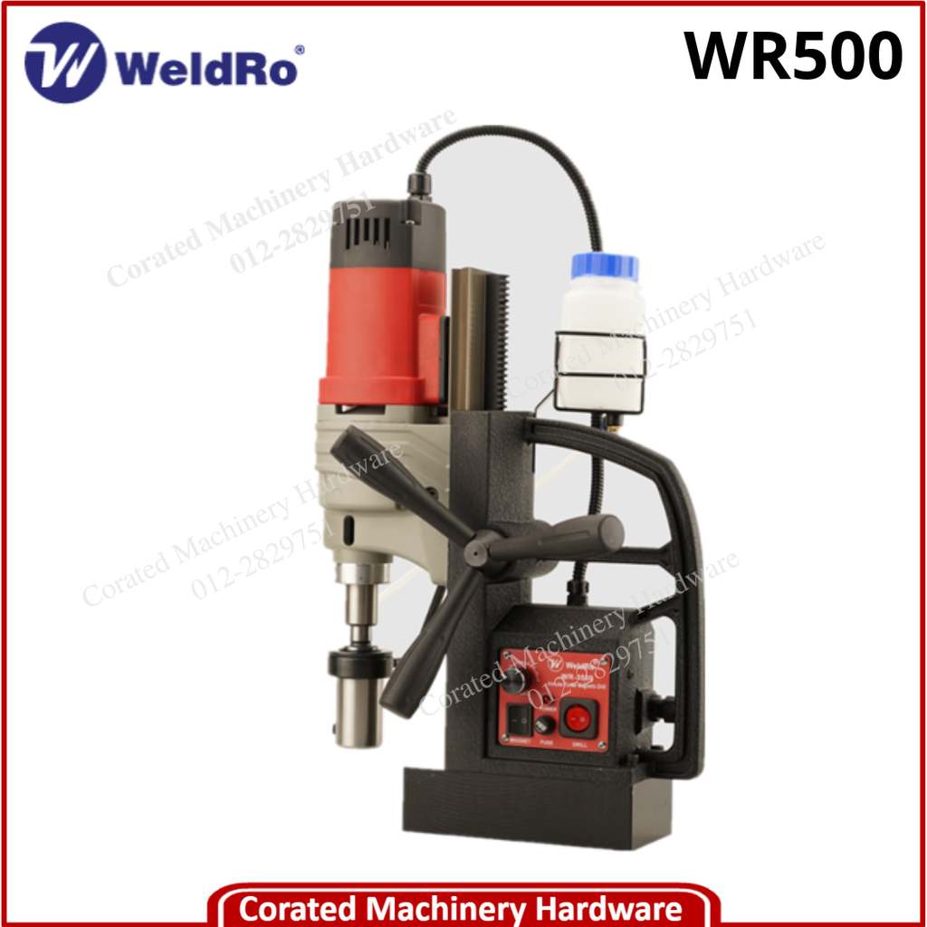WELDRO WR500 MAGNETIC DRILL C/W MAGNETIC STAND