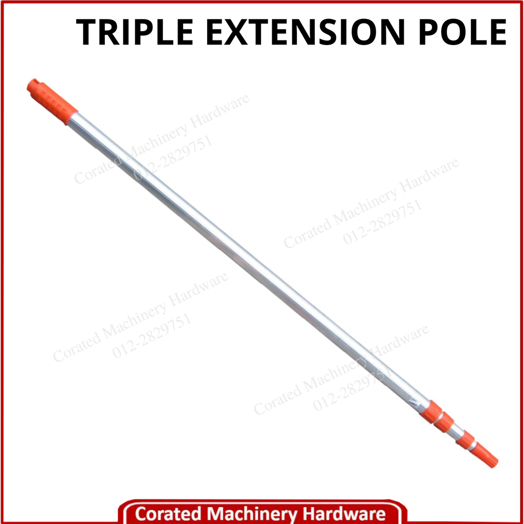 HITZ 4 METER TRIPLE EXTENSION ALUMINIUM POLE