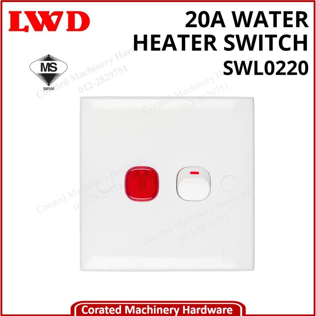 LWD 20A WATER HEATER SWITCH