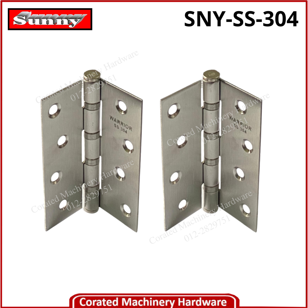 4&quot; X 2MM STAINLESS STEEL BUTTERFLY HINGES (1 PAIR)