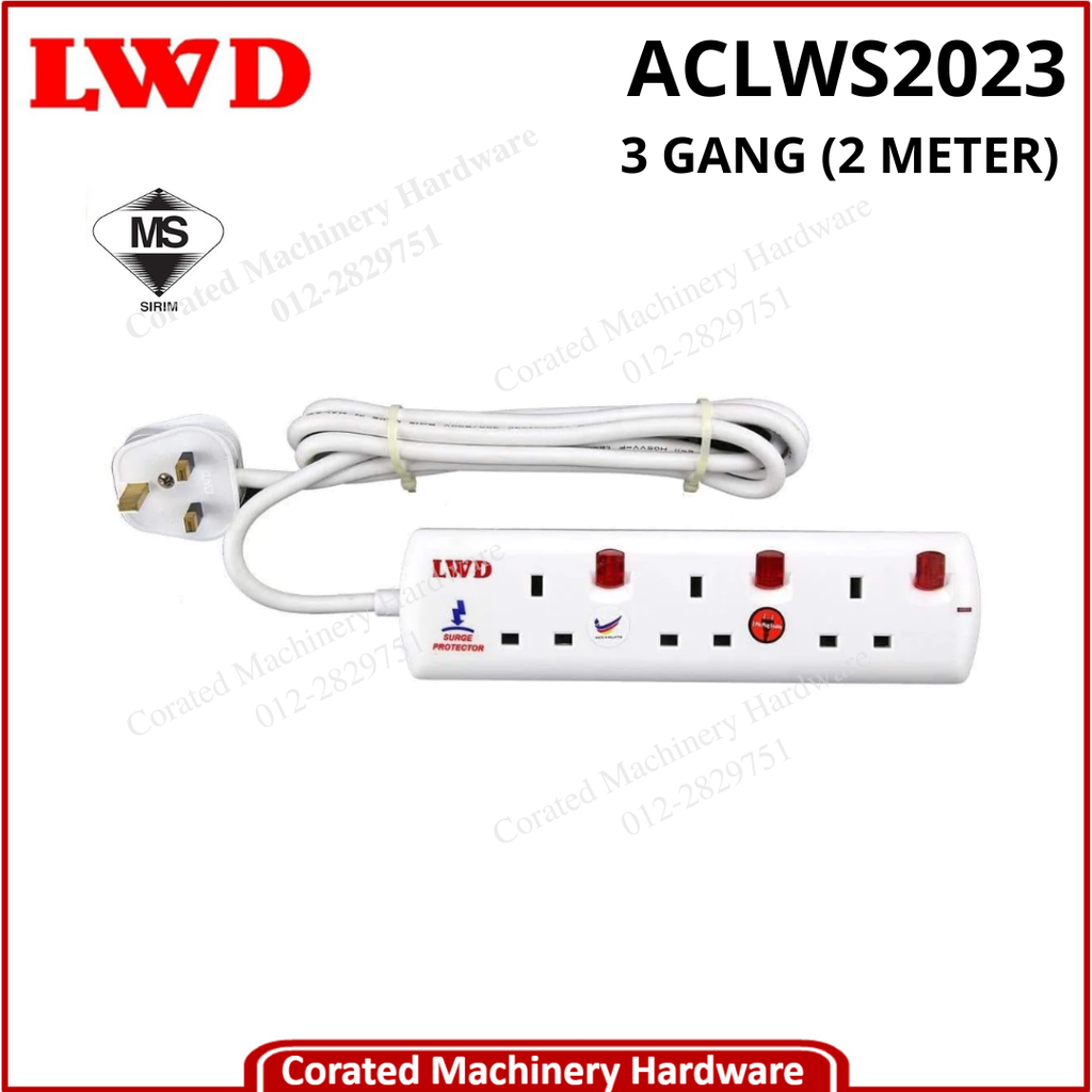 LWD 3 GANG EXTENSION TRAILING SOCKET