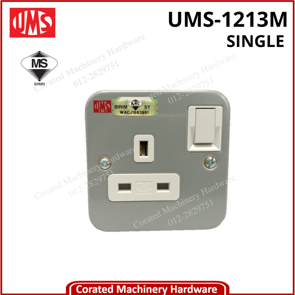UMS 13A METAL CASING SWITCH SOCKET