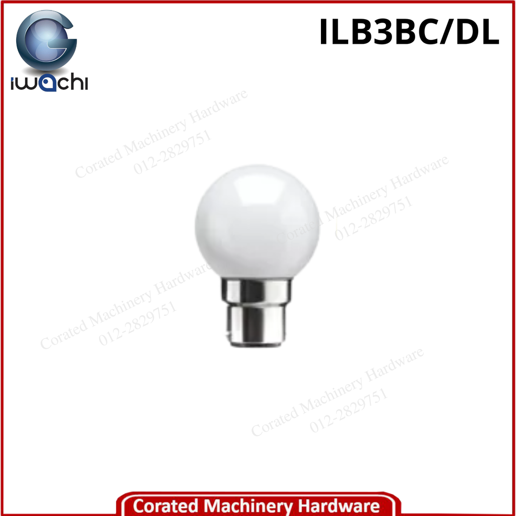 IWACHI 3 WATT B22 LED BULB