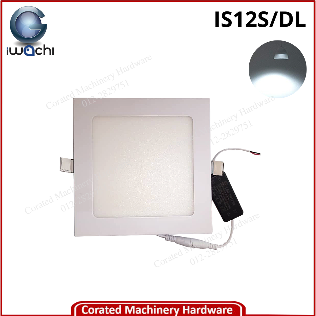 IWACHI 6&quot; 12 WATT LED SLIM PANEL LIGHT (SQUARE)