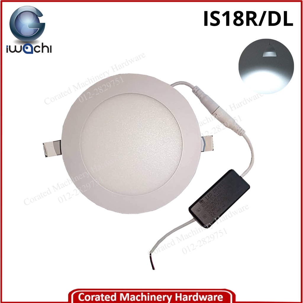 IWACHI 6&quot; 18 WATT RD LED SLIM PANEL LIGHT (6500K)