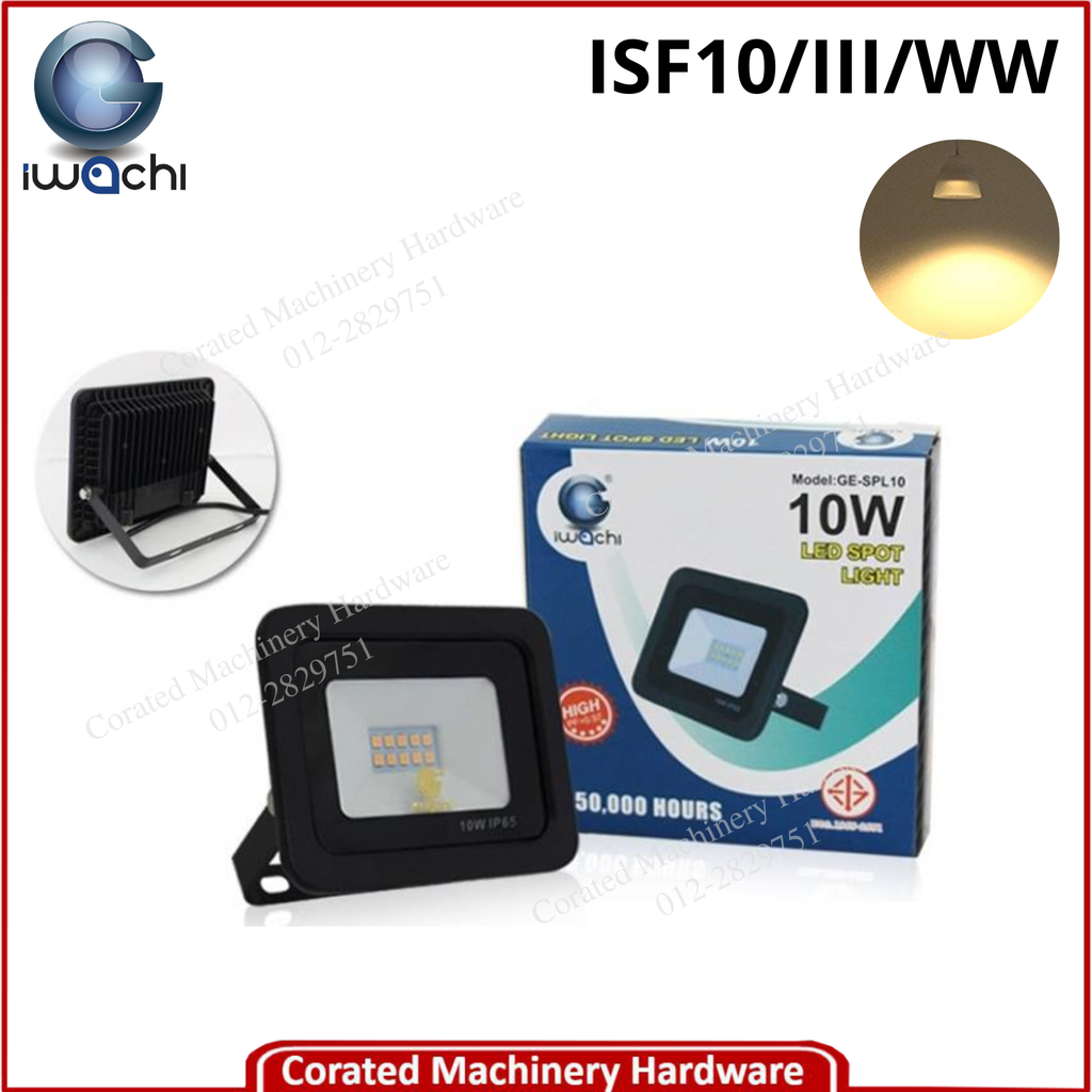 IWACHI 10 WATT LED FLOOD LIGHT (3000K)