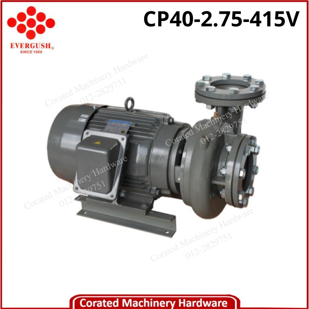 EVERGUSH CLOSE COUPLE CENTRIFUGAL PUMP C/W MOTOR