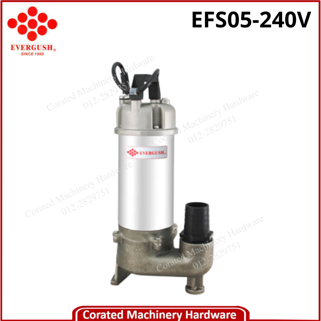 EVERGUSH STAINLESS STEEL 316 SEWAGE PUMP