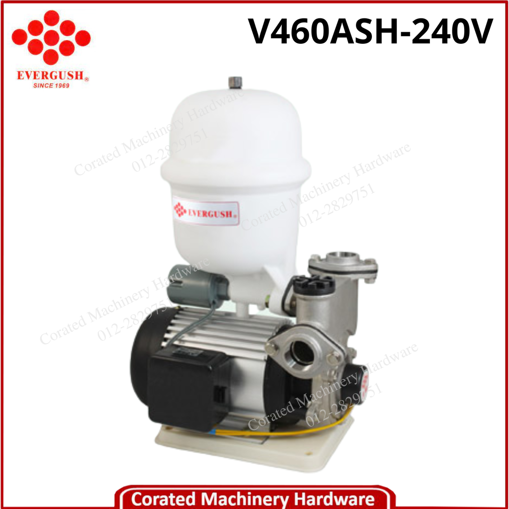 EVERGUSH S/S AUTO BOOSTER PUMP C/W SWITCH V460ASH