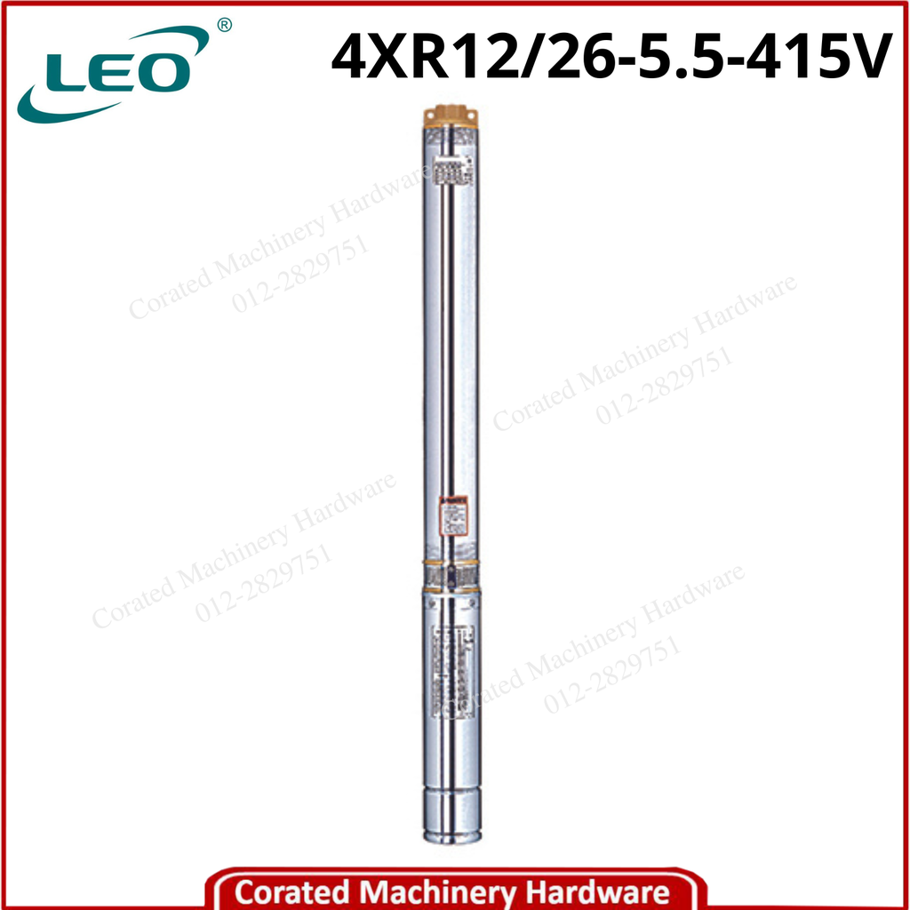 LEO 4XR STAINLESS STEEL BOREHOLE PUMP