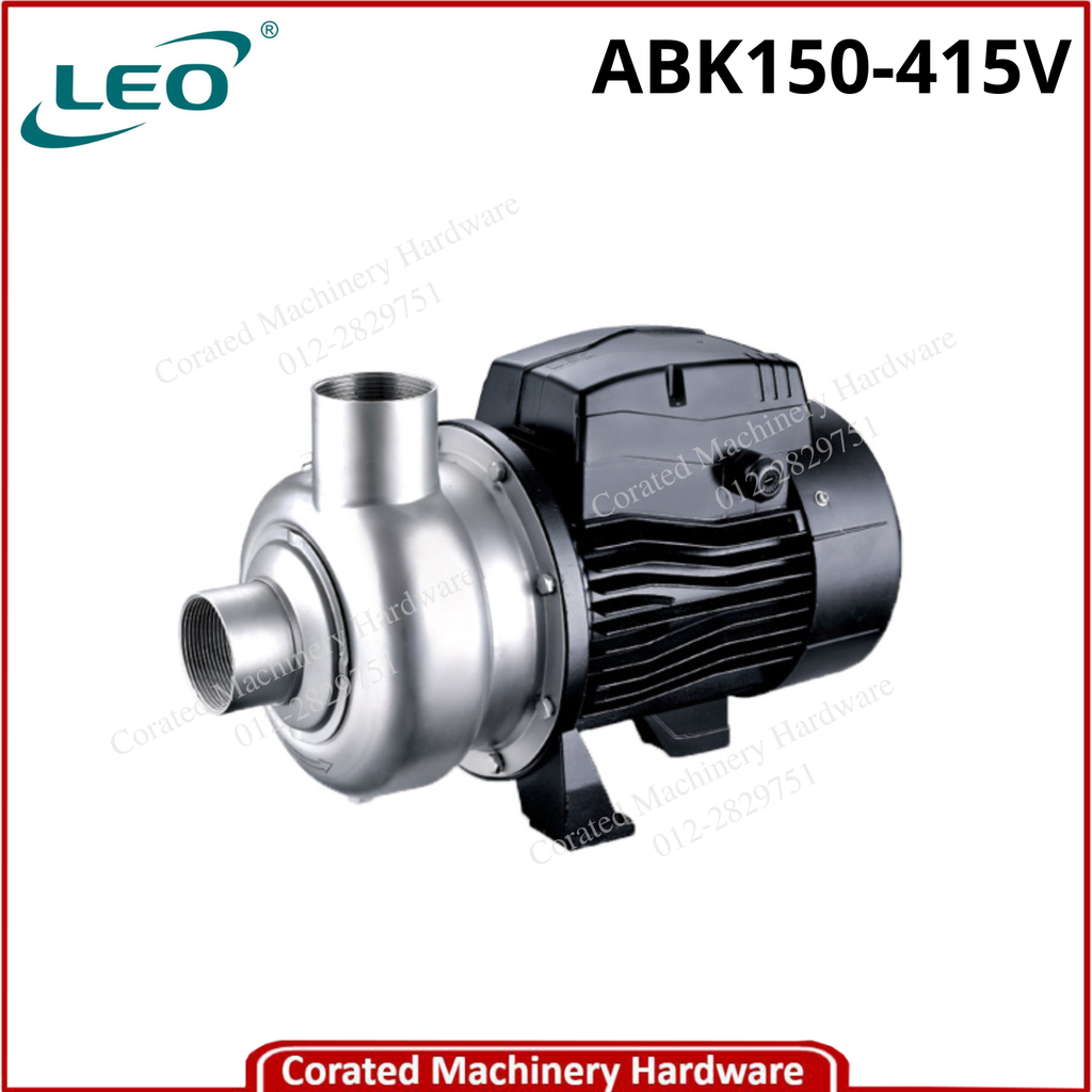 LEO ABK SEMI-OPEN STAINLESS STEEL CENTRIFUGAL PUMP