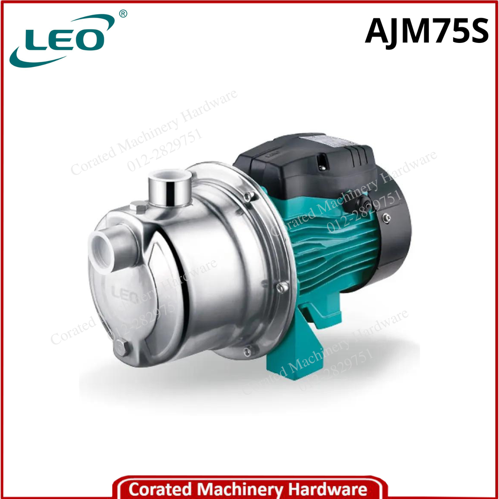 LEO AJM75S STAINLESS STEEL SELF PRIMING JET PUMP