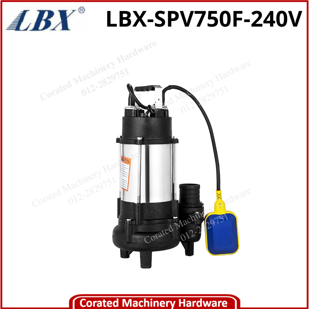 LBX SUBMERSIBLE SEWAGE PUMP WITH FLOAT SWITCH