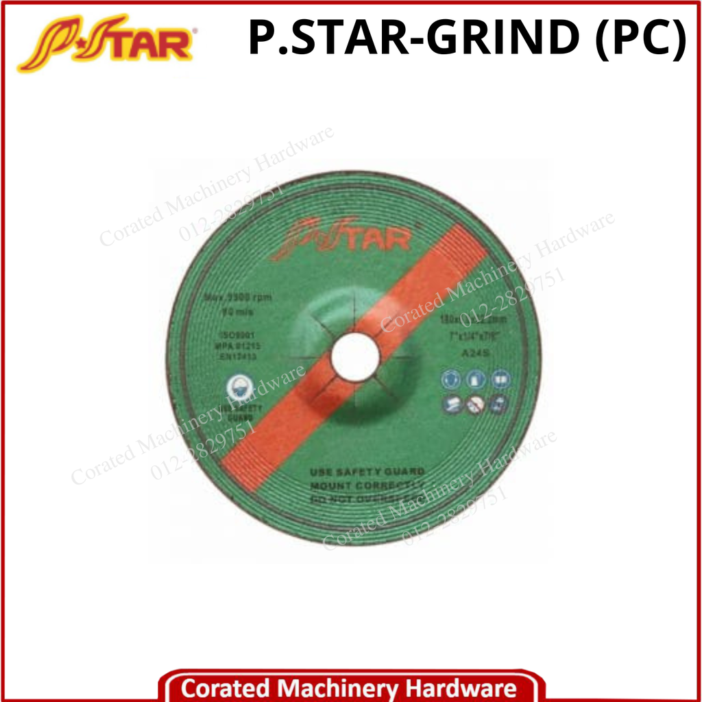 P.STAR 4&quot; GRINDING DISC (100 X 6 X 16MM)