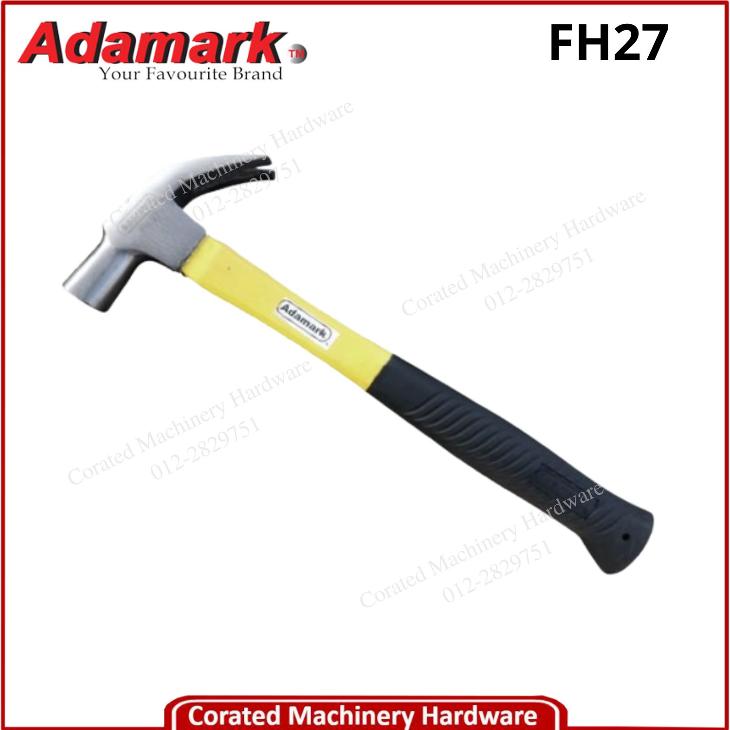 ADAMARK 27MM CLAW HAMMER WITH FIBRE HANDLE