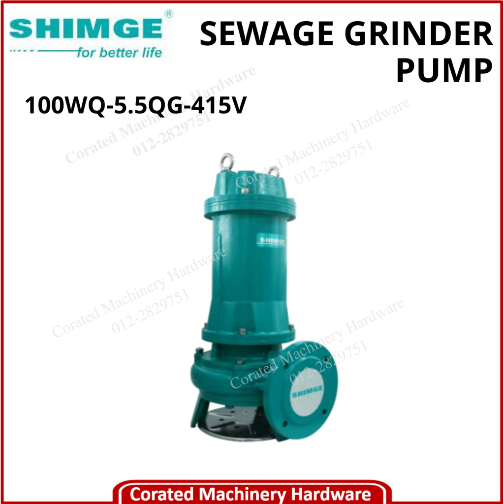 SHIMGE SUBMERSIBLE SEWAGE GRINDER PUMP