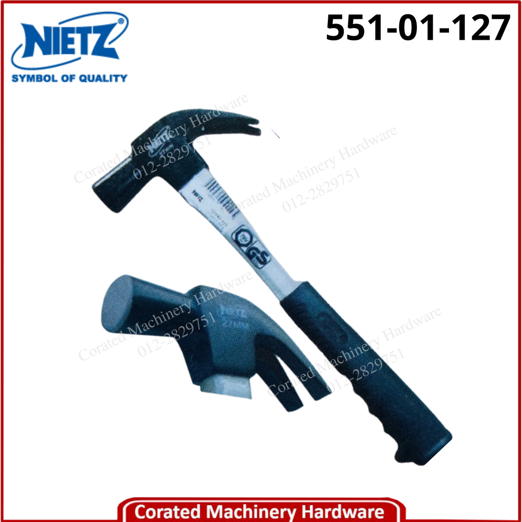 NIETZ FIBRE HANDLE CLAW HAMMER