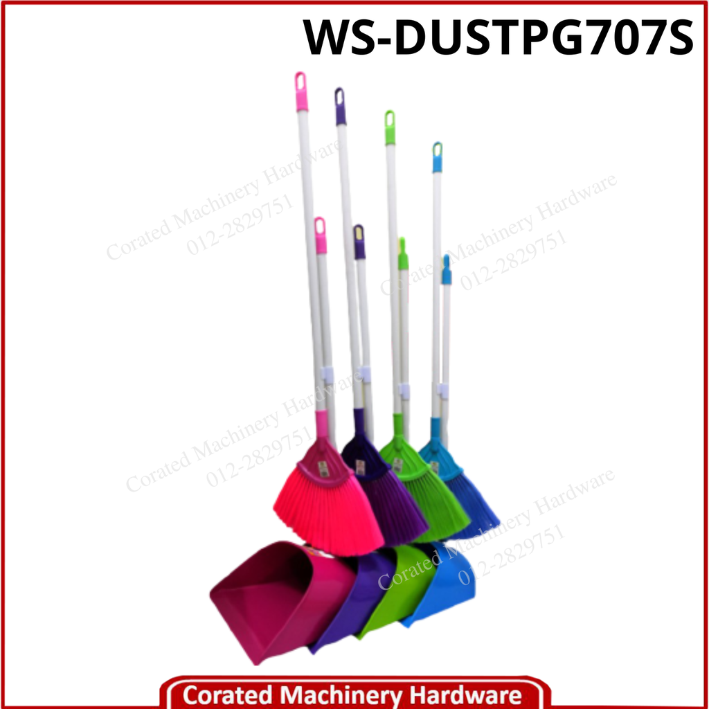 G707S BROOM + DUSTPAN (1 SET)