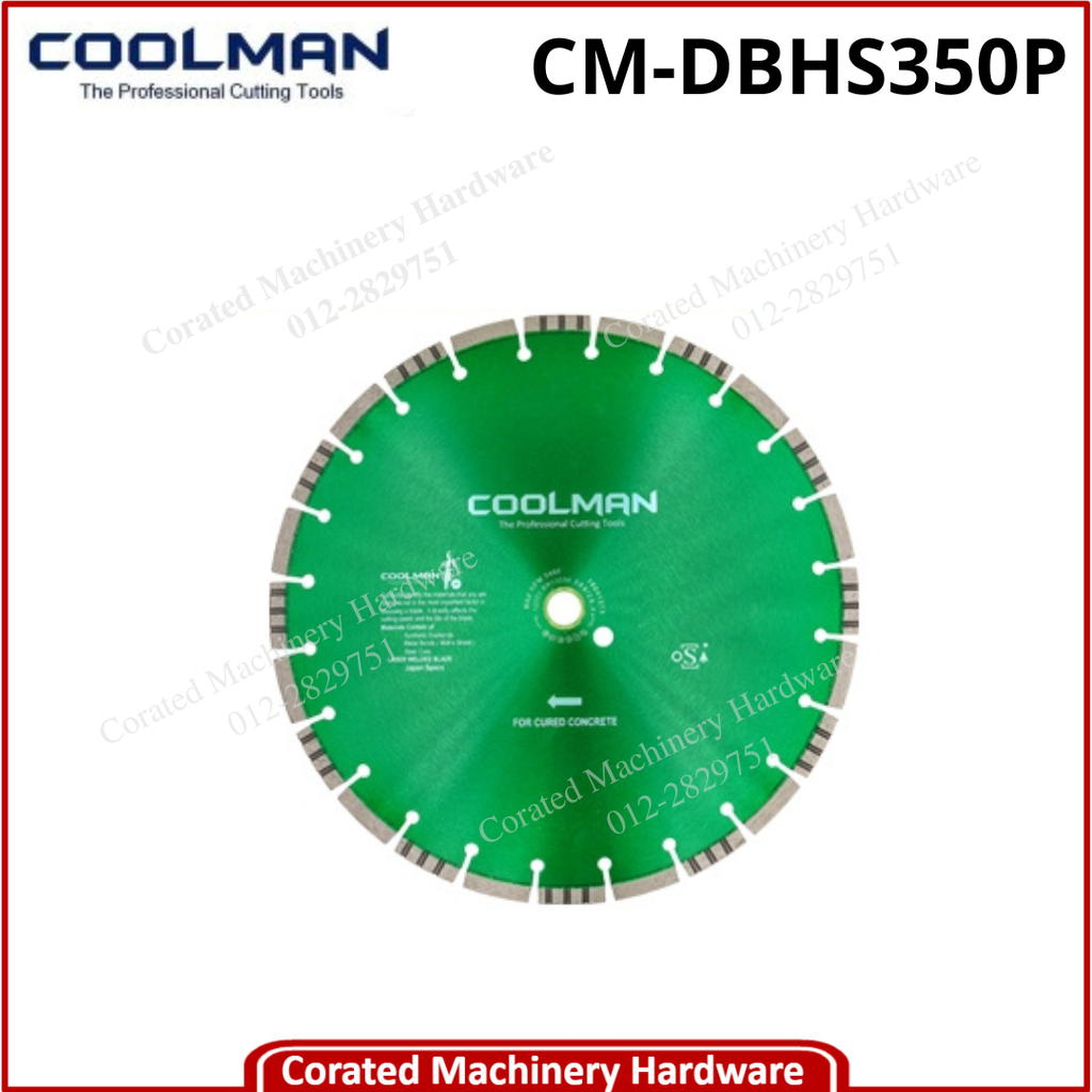 COOLMAN 14&quot; DUAL BOND HI-SPEED DIAMOND WHEEL