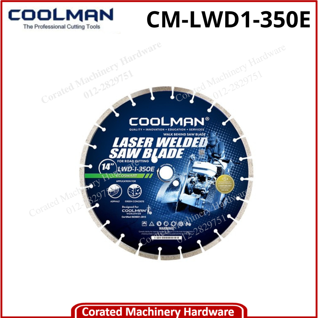 COOLMAN-LWD1-350E 14&quot; LASER WELDED BLADE