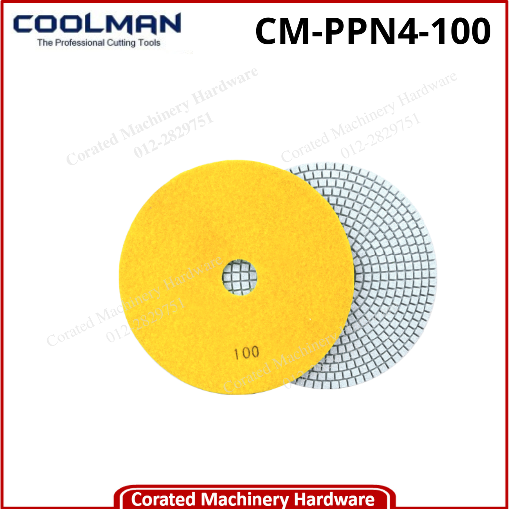 COOLMAN 4&quot; POLISHING PAD #100