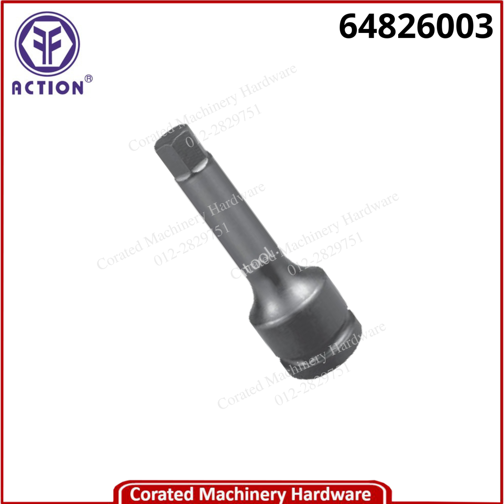 ACTION 1/2&quot; SQ. DR. STANDARD IMPACT HEX DRIVER