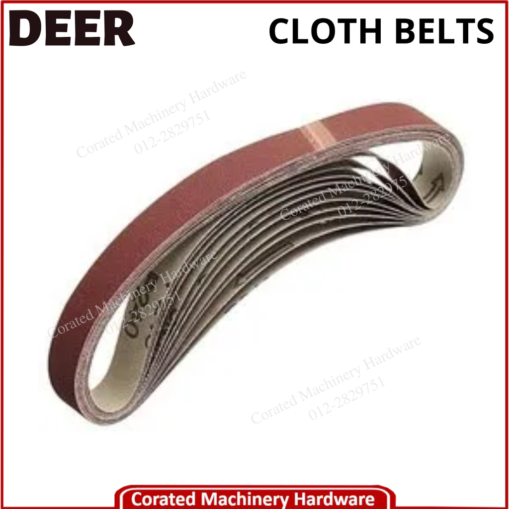 DEER XA345 CLOTH BELTS 10MMX330MMXP080 (1PC)