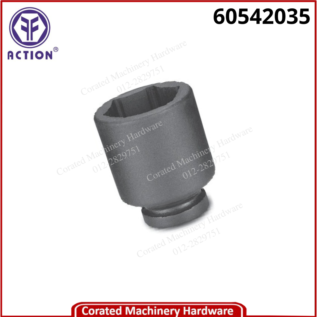 ACTION 3/4&quot; SQ. DR. METRIC DEEP IMPACT SOCKET 6-P