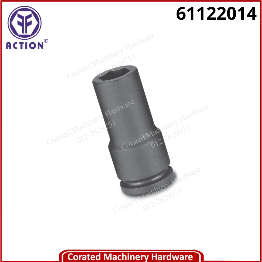 ACTION 1/2&quot; SQ. EXTRA THIN WALL IMPACT SOCKET 6-P