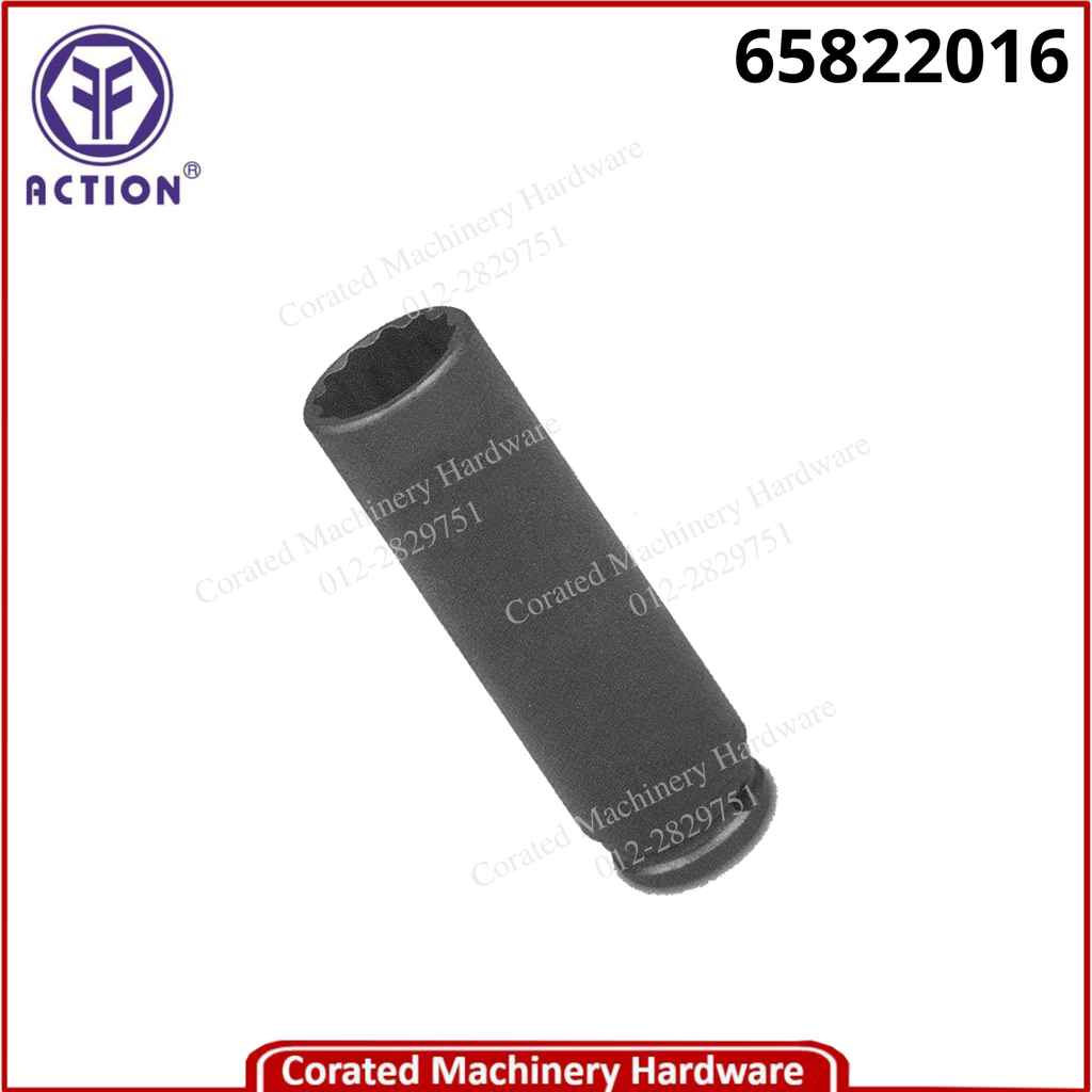 ACTION 1/2&quot; DR. &quot;SAE&quot; DEEP LENGTH IMPACT SOCKET