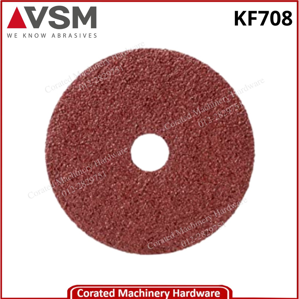 VSM KF708 ALUMINIUM OXIDE FIBRE DISC (1PC)