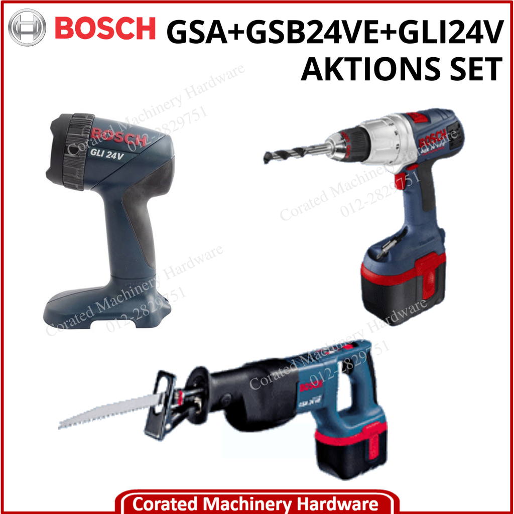 BOSCH GSA+GSB24VE+GLI24V 24V AKTIONS - SET