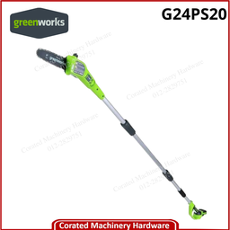 GREENWORKS G24PS20 POLE SAW