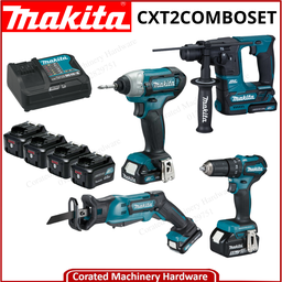 [CXT2COMBOSET] MAKITA CORDLESS HR166D+TD110D+DF333D+JR105D COMBO