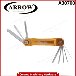 [AR-A30700] ARROW A30700 ALUMINIUM 8PCS HEX WRENCH SET