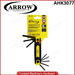 [AR-AHK3077] ARROW AHK3077 8PCS FOLDING TORX KEY SET