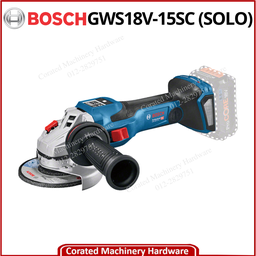 [06019H61B2] BOSCH GWS18V-15SC 100MM CORDLESS ANGLE GRINDER 