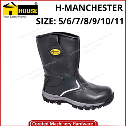 HOUSE HIGH-CUT SAFETY SHOES MANCHESTER(BLACK)