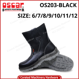 OSCAR SUPER-TEC &quot;R&quot; PULL UP BOOT OS203-BLACK