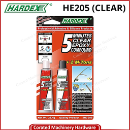 [HARDEX-HE205] HARDEX HE205 5 MINUTES CLEAR EPOXY COMPOUND 