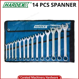 [HD-DN3113] HARDEX 14 PC CRV CHROME COMBINATION SPANNER WRENCH