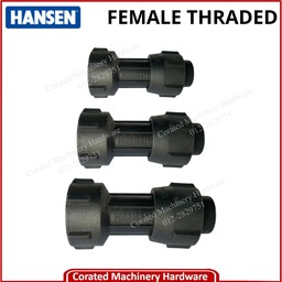 HANSEN POLY FEMALE THREADED ADAPTOR