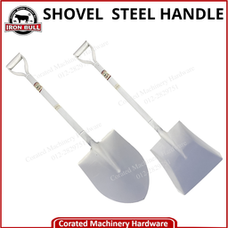 IRON BULL SQUARE &amp; POINTED SHOVEL (STEEL HANDLE)