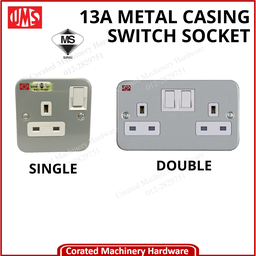 UMS 13A METAL CASING SWITCH SOCKET