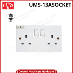 [UMS-13ASOCKET] UMS 13A DOUBLE FLUSH SWITCH SOCKET