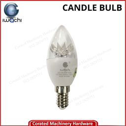 IWACHI 5 WATT E14 LED SILVER CANDLE BULB