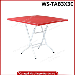 [WS-TAB3X3C] 3X3 SQUARE TABLE RED